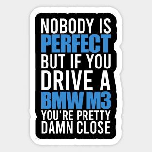 BMW M3 Owners Sticker
